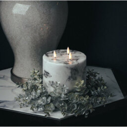 Hill Interiors Eucalyptus Christmas Candle Wreath Green (28Cm X 8Cm X 28Cm) - thumbnail 4