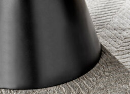 Furniturebox Palma Round Black Coffee Table With Pedestal Pillar Base And Semi-Matte Finish For Modern Minimalist Industrial Look - thumbnail 3