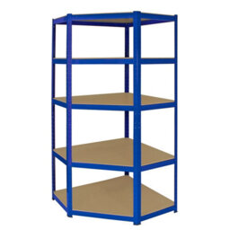 MonsterShop Racking Shelving Unit Corner Metal Shelves Garage Storage 1 Bay 90Cm X 45Cm X 180Cm Boltless - thumbnail 2