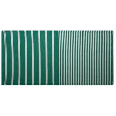Beliani Outdoor Rug Haldia Green 90 X 180 Cm - image 1