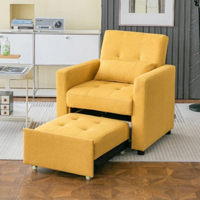 Pull Out Single Sofa Bed, With 3-Speed Adjustable Back - image 1