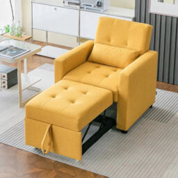 Pull Out Single Sofa Bed, With 3-Speed Adjustable Back - thumbnail 3