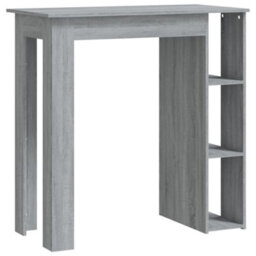 Berkfield Bar Table With Shelf Grey Sonoma 102X50X103.5 Cm Engineered Wood - thumbnail 2