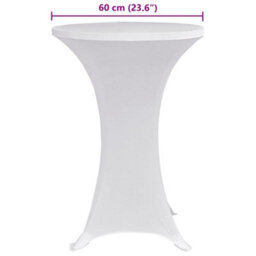 Walplus Standing Table Cover 60 Cm White Stretch 4 Pcs - thumbnail 6