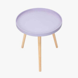 Pacific Lifestyle Halston Lilac Wood Veneer And Natural Pine Wood Side Table - thumbnail 4