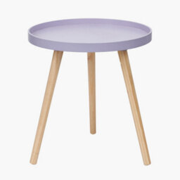 Pacific Lifestyle Halston Lilac Wood Veneer And Natural Pine Wood Side Table - thumbnail 1