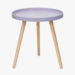 Pacific Lifestyle Halston Lilac Wood Veneer And Natural Pine Wood Side Table - thumbnail 2