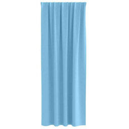 Berkfield Modern Curtains With Curtains 2 Pcs Light Blue 260 X 140 Cm Polyester - thumbnail 4