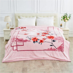 Gc Gaveno Cavailia Reversible Flower Insomnia Stress Fleece Bed Blanket 5Kg Sherpa Fleece Floral Heavy Blanket For Adult 200X240Cm - thumbnail 1
