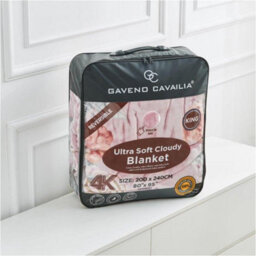 Gc Gaveno Cavailia Reversible Flower Insomnia Stress Fleece Bed Blanket 5Kg Sherpa Fleece Floral Heavy Blanket For Adult 200X240Cm - thumbnail 3