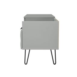Anzio Matt Dusk Grey Media Unit With 2 Drawers, (H)51.6Cm X (W)127.9Cm X (D)39.3Cm - thumbnail 4