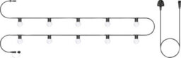 Eagle Connect Festoon Black Rubber Ip44 5M/10X2W Warm White Clear Lamps - thumbnail 1