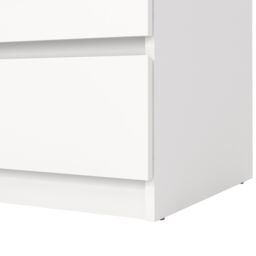 Tvilum Esla Matt White No Effect 3 Drawer Chest (H)701mm (W)770mm (D)500mm - thumbnail 7