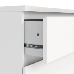 Tvilum Esla Matt White No Effect 3 Drawer Chest (H)701mm (W)770mm (D)500mm - thumbnail 6