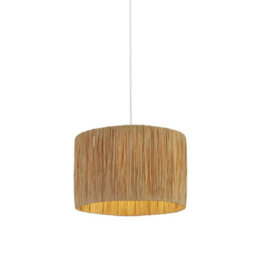 Lighting Collection Guilin Natural Raffia Shade - thumbnail 1