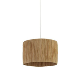 Lighting Collection Guilin Natural Raffia Shade - thumbnail 2