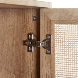 Wyld And Coco Bohonest Bathroom Cabinet With Braided Rattan Front 40 X 165 Cm - thumbnail 7