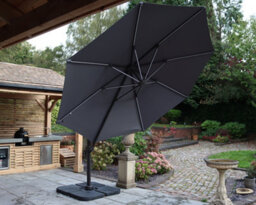 Royalcraft Grey 3.5M Led Cantilever - Grey Pole, 56 Led Strip Lights - thumbnail 2
