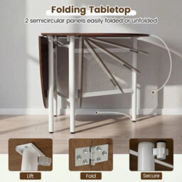 150Cm Farmhouse Folding Dining Writing Table - thumbnail 4