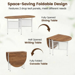 150Cm Farmhouse Folding Dining Writing Table - thumbnail 3