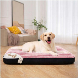 istyle mode Small Corduroy Dog Bed (Pink, 60X45X6Cm)