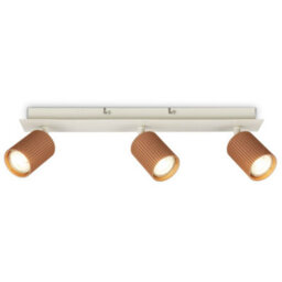 Briloner Gu10 Socket Coffee Warm Grey Adjustable Heads 3 Light Ceiling Spotlight 45Cm - thumbnail 1