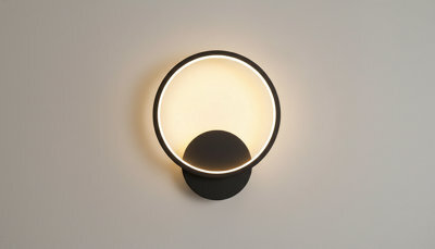 Led Wall Sconce Light In Black  Modern Interior Accent Lighting For Bedroom Living Room - image 1