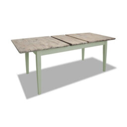 Statement Furniture Florence Rectangle Extendable Kitchen Dining Table In Sage Green - thumbnail 4