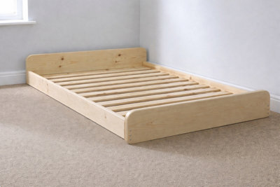 Strictly Beds And Bunks Leon Montessori Pine Low Floor Bed Frame, 4Ft Small Double - image 1