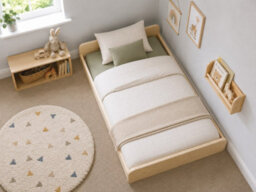 Strictly Beds And Bunks Leon Montessori Pine Low Floor Bed Frame, 4Ft Small Double - thumbnail 6