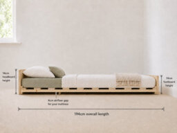 Strictly Beds And Bunks Leon Montessori Pine Low Floor Bed Frame, 4Ft Small Double - thumbnail 7