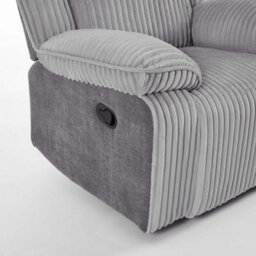 More4Homes Verona Jumbo Cord Manual Recliner Chair (Grey) - thumbnail 6