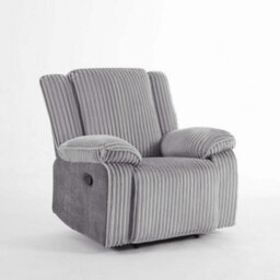 More4Homes Verona Jumbo Cord Manual Recliner Chair (Grey) - thumbnail 2