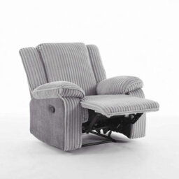 More4Homes Verona Jumbo Cord Manual Recliner Chair (Grey) - thumbnail 3