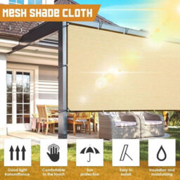 Beige 3X4M Rectangular Hdpe Shade Sail - thumbnail 6