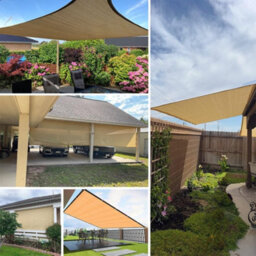 Beige 3X4M Rectangular Hdpe Shade Sail - thumbnail 8