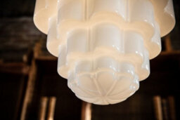 Glasshouse Polished Brass Art Deco Pendant Light - Se Home - thumbnail 4