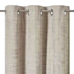 GoodHome Ruvor Beige Plain Woven Lined Eyelet Curtain (W)117Cm (L)137Cm, Pair - thumbnail 3