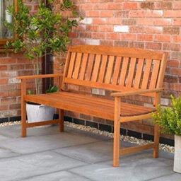 Marco Paul Traditional Wooden Garden Bench - 3-Seater
