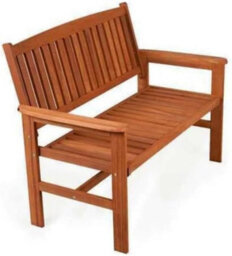 Marco Paul Traditional Wooden Garden Bench - 3-Seater - thumbnail 2