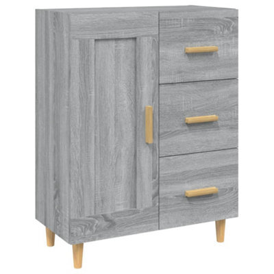 Berkfield Classic Sideboard Grey Sonoma 69.5X34X90 Cm Engineered Wood - image 1