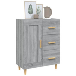 Berkfield Classic Sideboard Grey Sonoma 69.5X34X90 Cm Engineered Wood - thumbnail 4