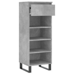 Walplus Shoe Cabinet Concrete Grey 40X36X105 Cm Engineered Wood - thumbnail 6
