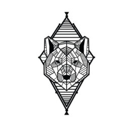 Decortie Modern Metal Wall Art Geo Wild Theme Home Ornament Decorative Minimalist Design Hanging Wall Sculpture, Black - thumbnail 2