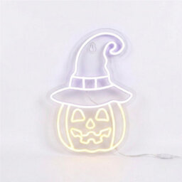 Pegdev Usb Powered Pumpkin Neon Silhouette Light Wall Decoration - thumbnail 1