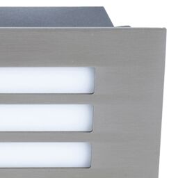 GoodHome Browning Matt Stainless Steel Mains-Powered Neutral White Led Rectangular Deck Light - thumbnail 4