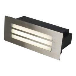 GoodHome Browning Matt Stainless Steel Mains-Powered Neutral White Led Rectangular Deck Light - thumbnail 5