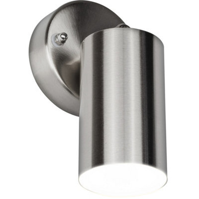Luceco Stainless Steel Single Head Adjustable Wall Light 300Lm 4W - image 1