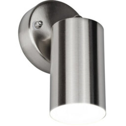 Luceco Stainless Steel Single Head Adjustable Wall Light 300Lm 4W - thumbnail 1