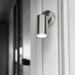 Luceco Stainless Steel Single Head Adjustable Wall Light 300Lm 4W - thumbnail 2